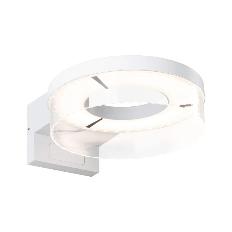 Paulmann LED Außenwandleuchte Capera Bewegungsmelder IP44 231mm 3000K 8 / 1x1,2W 700lm 230V Weiß Aluminium Top-Seller