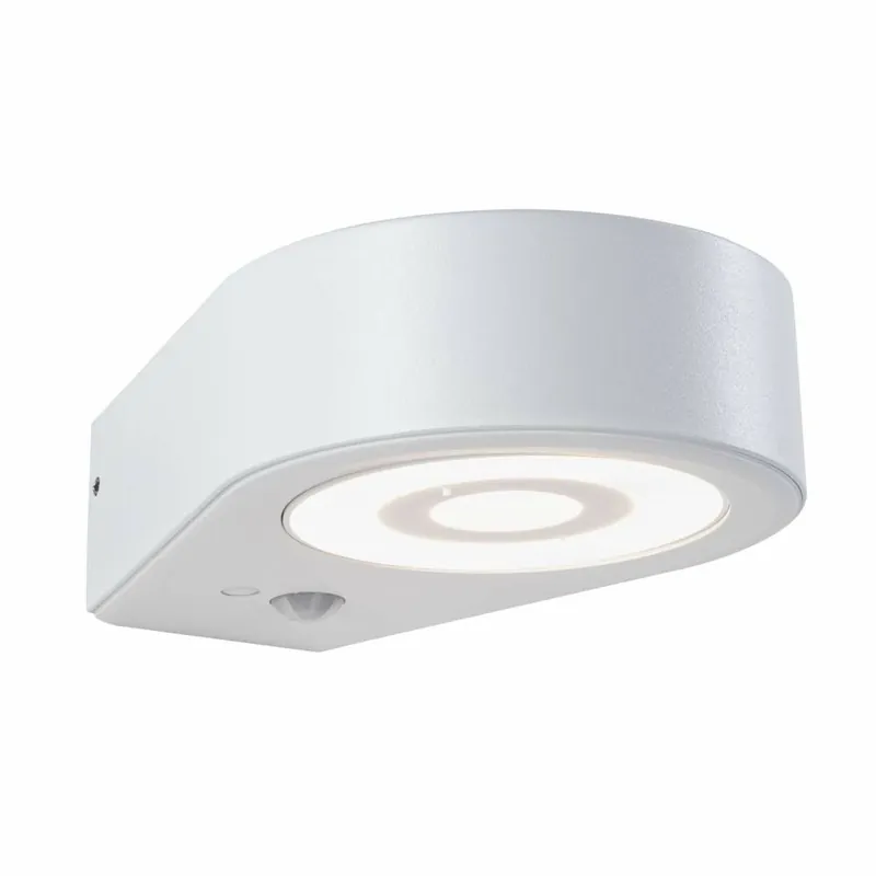 Paulmann LED Außenwandleuchte Silma Bewegungsmelder IP44 65x186mm 3000K 5,5 / 1x0,7W 600lm 230V Weiß Aluminium Gratis Versand
