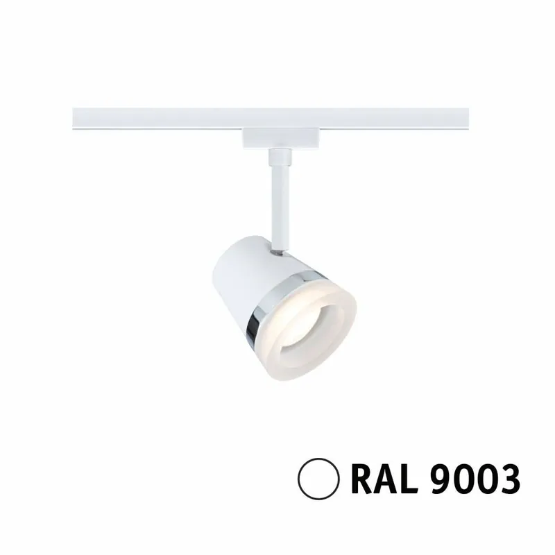 Super-Preis Paulmann URail Schienenspot Cone Einzelspot GU10 max. 10W dimmbar 230V Signalweiß