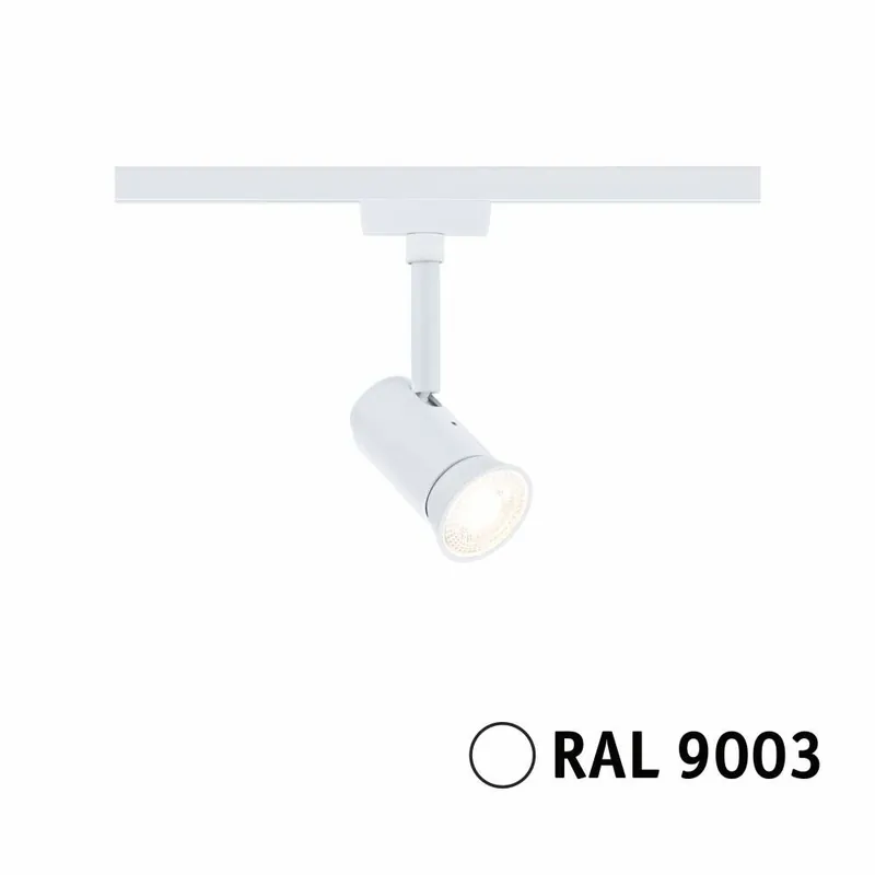 Paulmann URail Schienenspot Runa GU10 max. 10W dimmbar 230V Signalweiß Nur Für Kurze Zeit