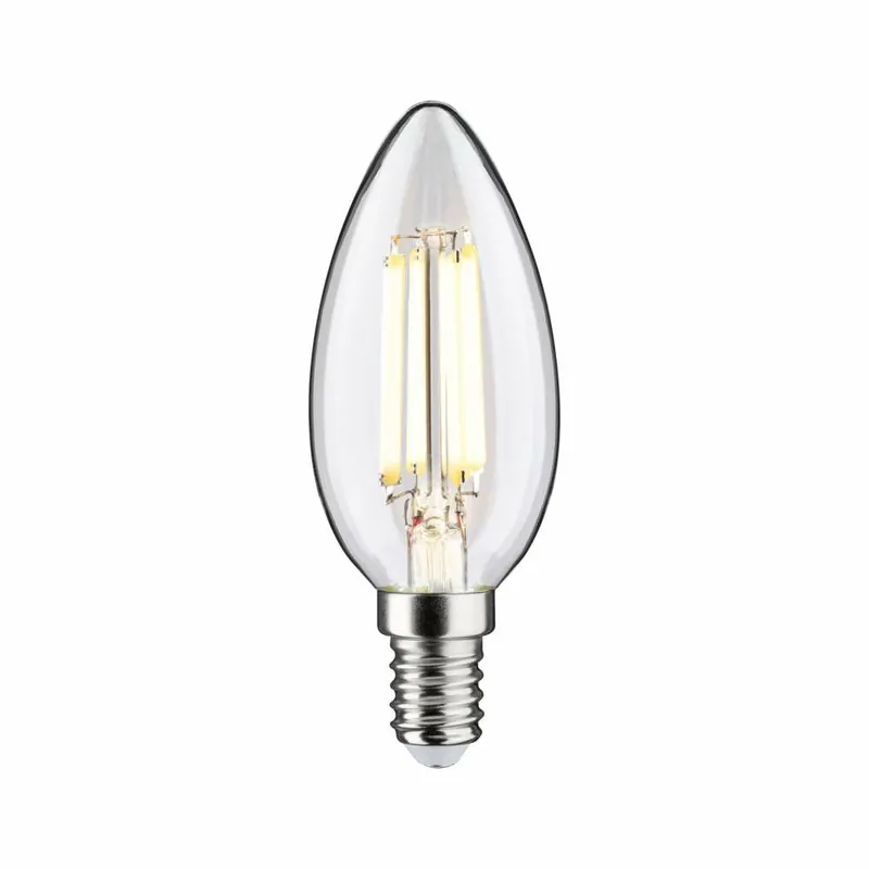 Preiswert Paulmann Eco-Line Filament 230V LED Kerze E14 1er-Set 98mm 525lm 2,5W 3000K Klar