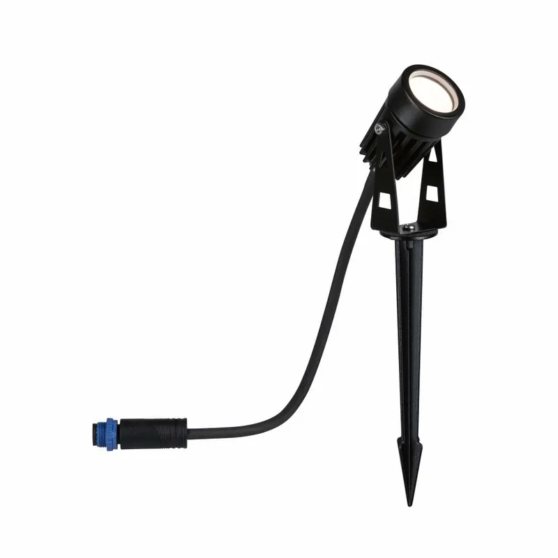 Expressversand Paulmann Plug & Shine LED Gartenstrahler Warmweiß Einzelspot IP65 3000K 3,5W Schwarz