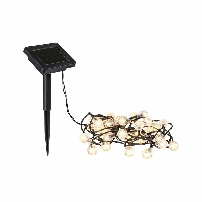 Günstig Paulmann Solar Lichterkette Soala IP44 3000K 1lm/m Schwarz