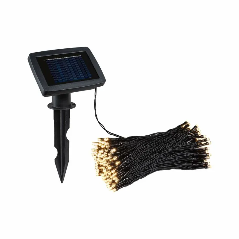 Beliebt Paulmann Solar LED-Lichterkette Aurinka 21,9 m IP44 3000K Schwarz