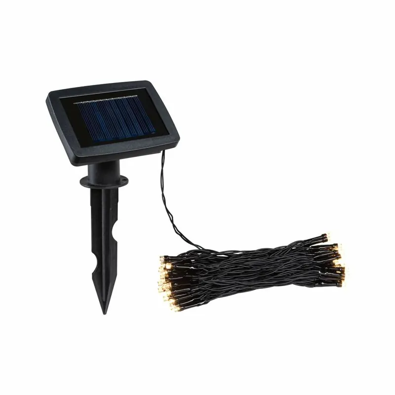 Paulmann Solar LED-Lichterkette Aurinka 7,9 m IP44 3000K Schwarz Preisreduziert