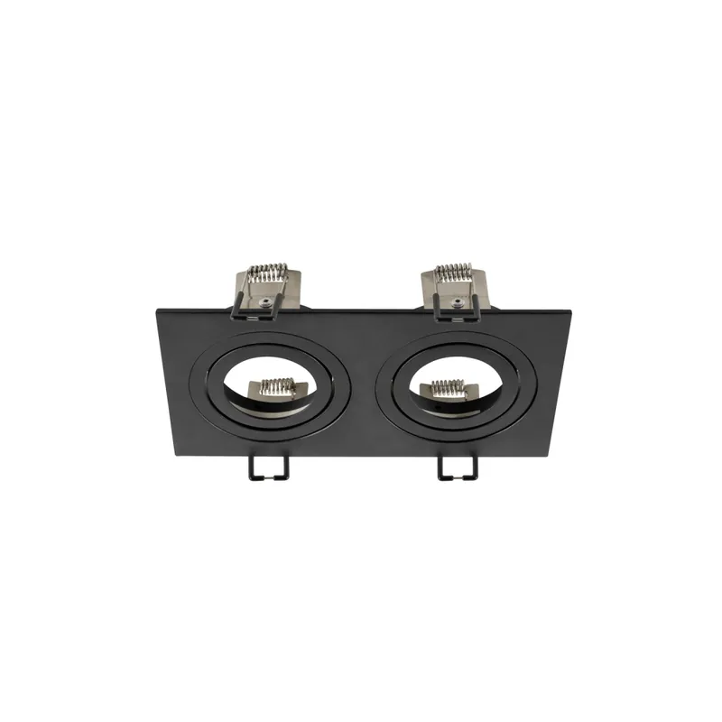 SLV NEW TRIA® 155, Deckeneinbauring, L: 17 B: 9 H: 4cm, zweiflammig, IP 20, schwarz Markenware