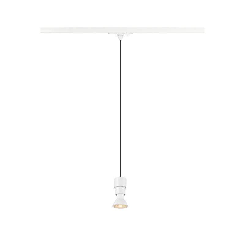Versand Am Gleichen Tag SLV PURI 2.0 Basic, 1 Phasen Pendelleuchte, GU10, Pendellänge 200cm, 1x max. 6W, weiß