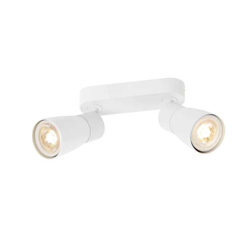 Preisreduziert SLV PURI 2.0 Dome, Wand- und Deckenaufbauleuchte, long, 2 x max. 6W GU10, weiß