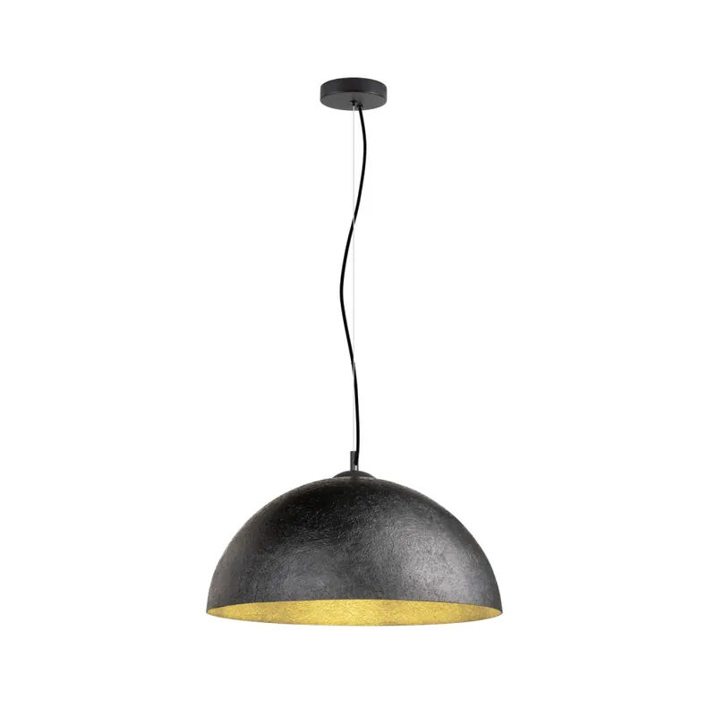 Kracherpreis SLV FORCHINI 50, Pendelleuchte, E27, Pendellänge 150cm, 1x max. 40W, matt schwarz / matt gold