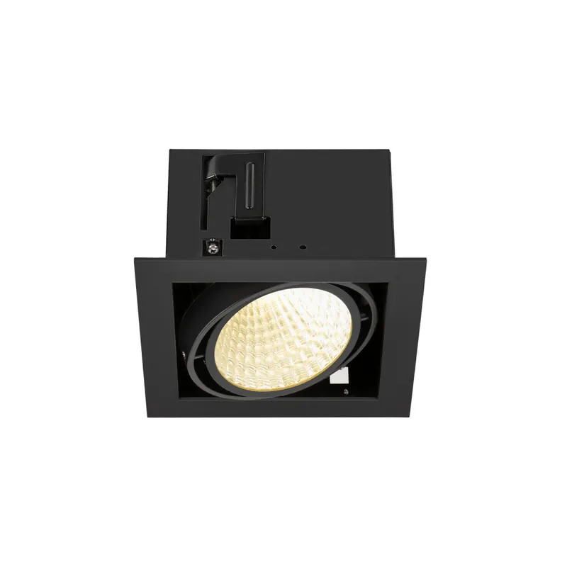 Highlight SLV KADUX, Deckeneinbauleuchte, single, 3000K, DALI 2, Touch, 30°, schwarz