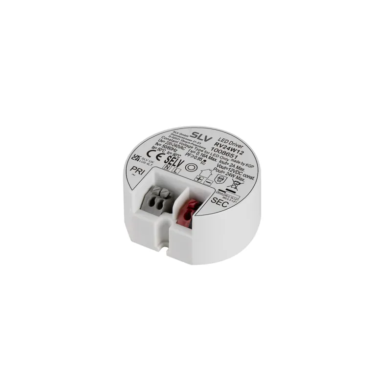 Preiswert SLV LED Netzteil 12V, 24W, rund