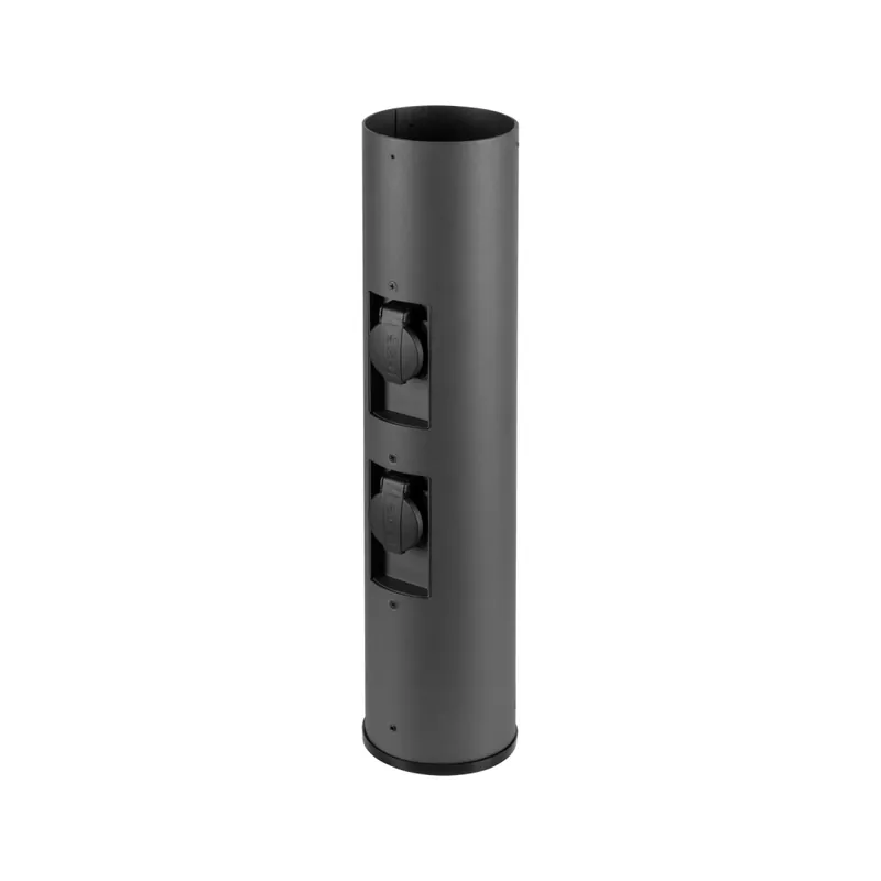 SLV Leuchtenkörper M-POL 60 in Anthrazit mit 2 Steckdosen Höhe 53,4cm Knallerangebot
