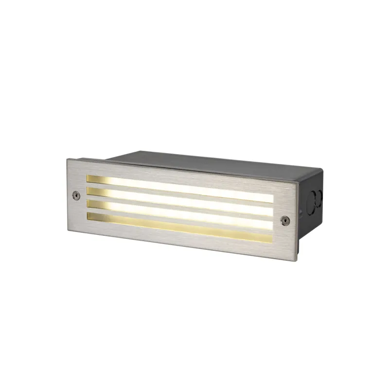Must-Have SLV BRICK MESH, Wandeinbauleuchte, rechteckig, 3000K, 5W, IP55, schwarz
