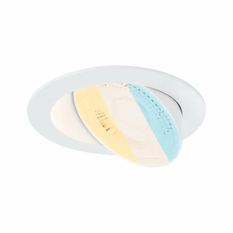 Paulmann LED Einbauleuchte White Select Aumus Weiß Einzelspot 5W 700lm 3-Step-Dim 2700 - 6500K rund schwenkbar White-Select 230V Top-Seller