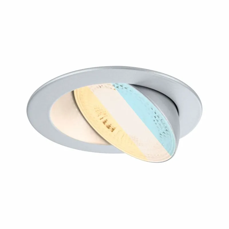 Versand Am Gleichen Tag Paulmann LED Einbauleuchte White Select Aumus Chrom matt Einzelspot 5W 700lm 3-Step-Dim 2700 - 6500K rund schwenkbar White-Select 230V