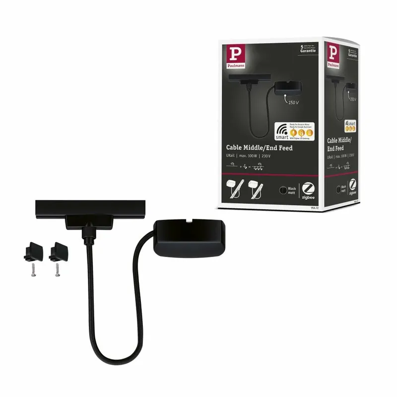Paulmann URail Kabeleinspeisung Zigbee 1m Schwarz matt max. 100W Neue Ware