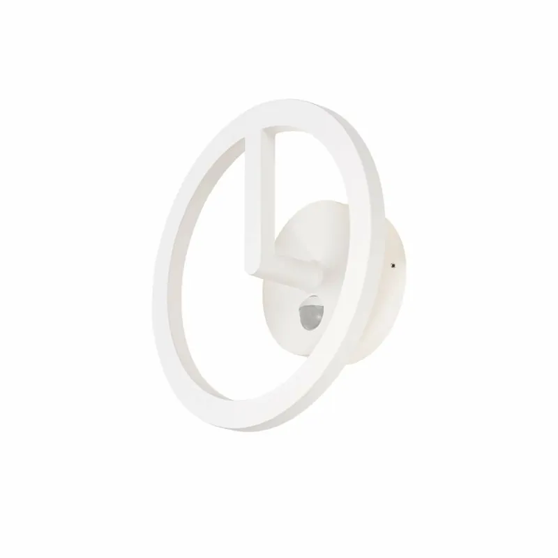 SLV LED Wandleuchte Q-RING weiß matt mit Sensor 10W 3000K IP54 Nur Heute